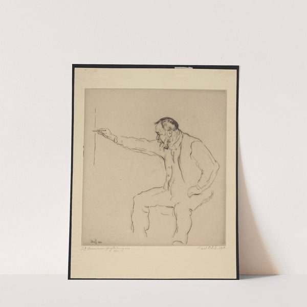 Portrait of Ferdinand Hodler (1911) by Hans Thoma