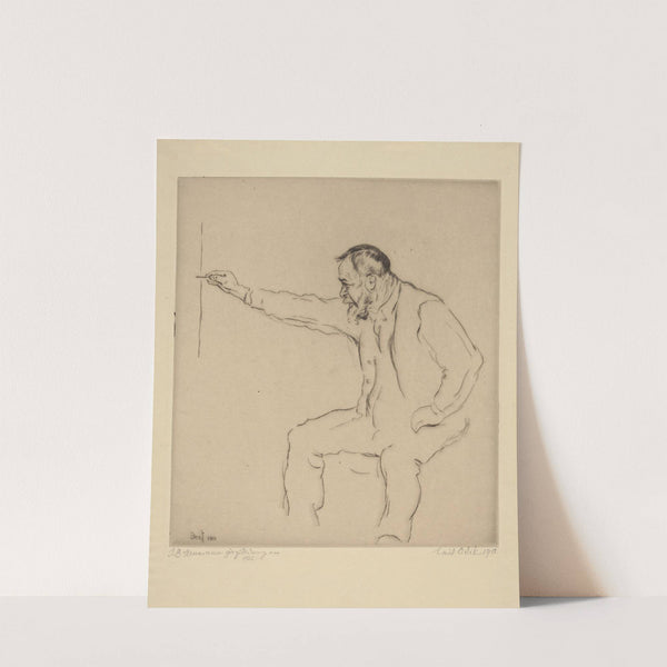 Portrait of Ferdinand Hodler (1911) by Emil Orlik