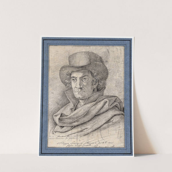 Portrait of Filippo Larivera, bust turned to the left by David Humbert de Superville