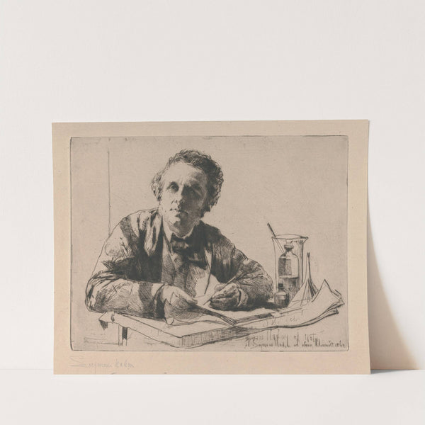 Portrait of Francis Seymour Haden, no. 2 (while Etching) by Francis Seymour Haden