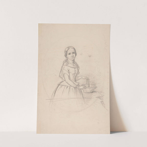 Portrait of Franciszka Wołowska, Sister of Feliks Jasieński’s Mother (1853) by Józef Simmler