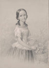 Portrait of Franciszka Wołowska, sister of the mother of Feliks Jasieński (1853)