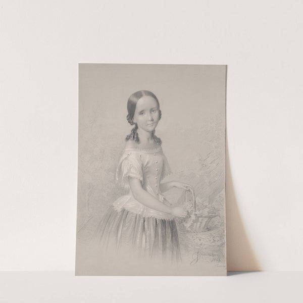 Portrait of Franciszka Wołowska, sister of the mother of Feliks Jasieński (1853) by Józef Simmler