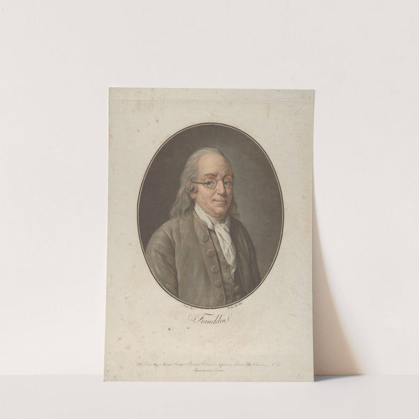 Portrait of Franklin, after Vanloo (ca. 1795) by Pierre Michel Alix