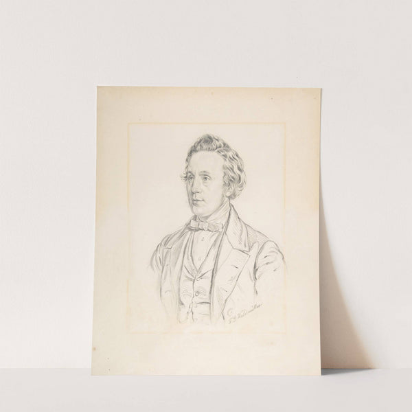 Portrait of Franz Jauner (Vienna 1832-1900 Vienna), Theater Director and Actor in Vienna (1800–1865) by Ferdinand Georg Waldmüller