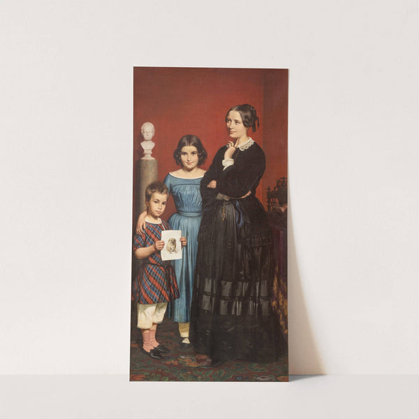 Portrait of Frederikke Vilhelmine Hage with Children by Wilhelm Marstrand