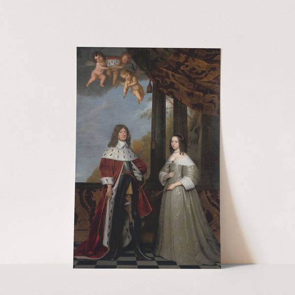 Portrait of Friedrich Wilhelm, Elector of Brandenburg, and his Wife Louise Henriette, Countess of Orange-Nassau by Gerard van Honthorst