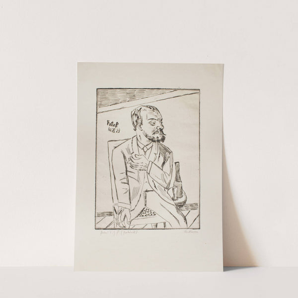 Portrait of Fritz P. (1923) by Max Beckmann