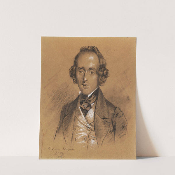 Portrait of Fryderyk Chopin by Nicolas Eustache Maurin