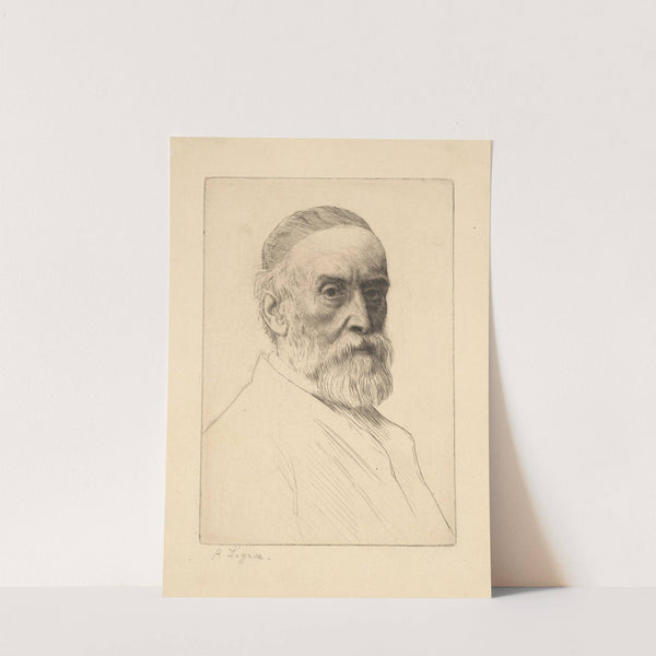 Portrait of G. F. Watts R.A. (1877) by Alphonse Legros