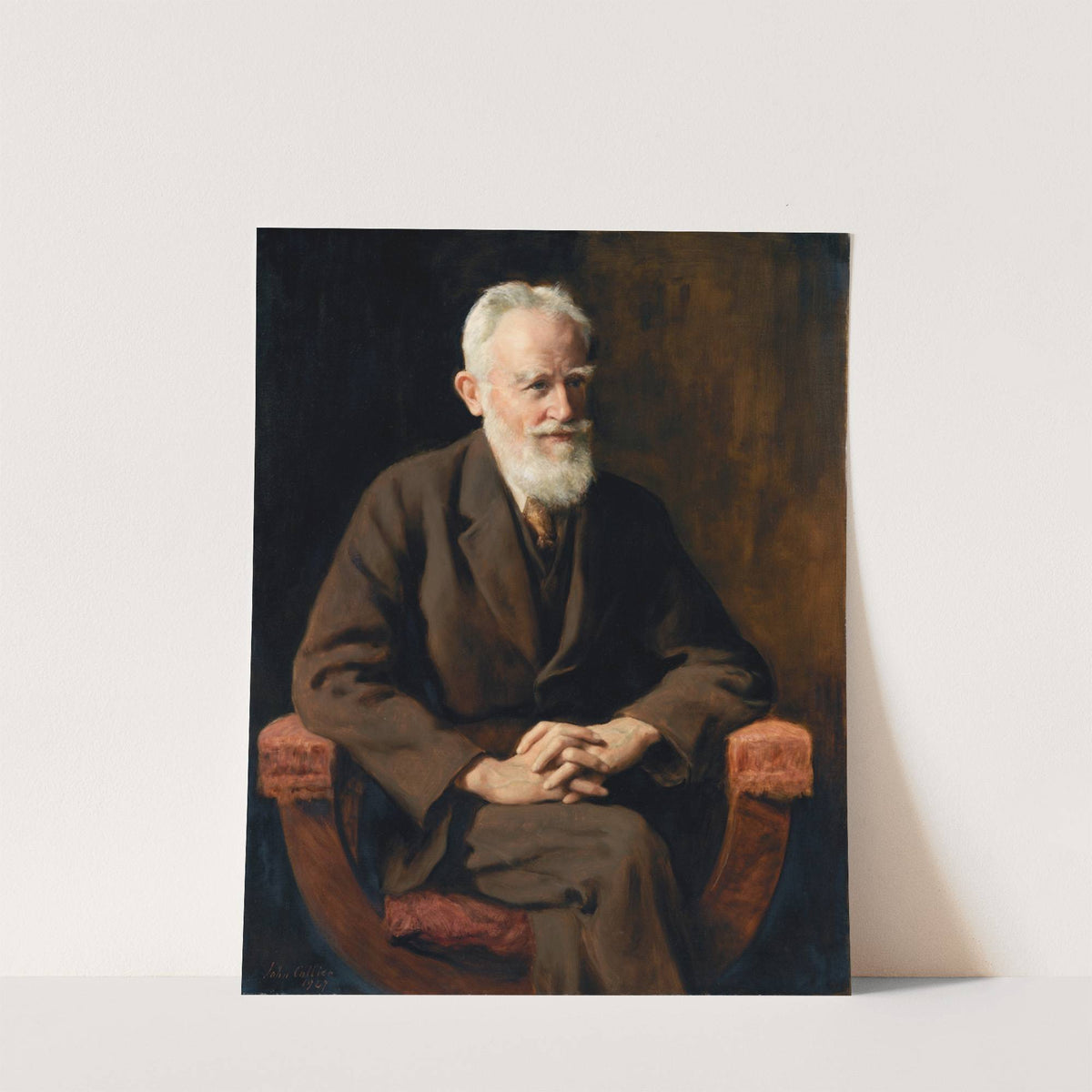 Portrait of George Bernard Shaw (1856-1950), Dramatist by John Collier