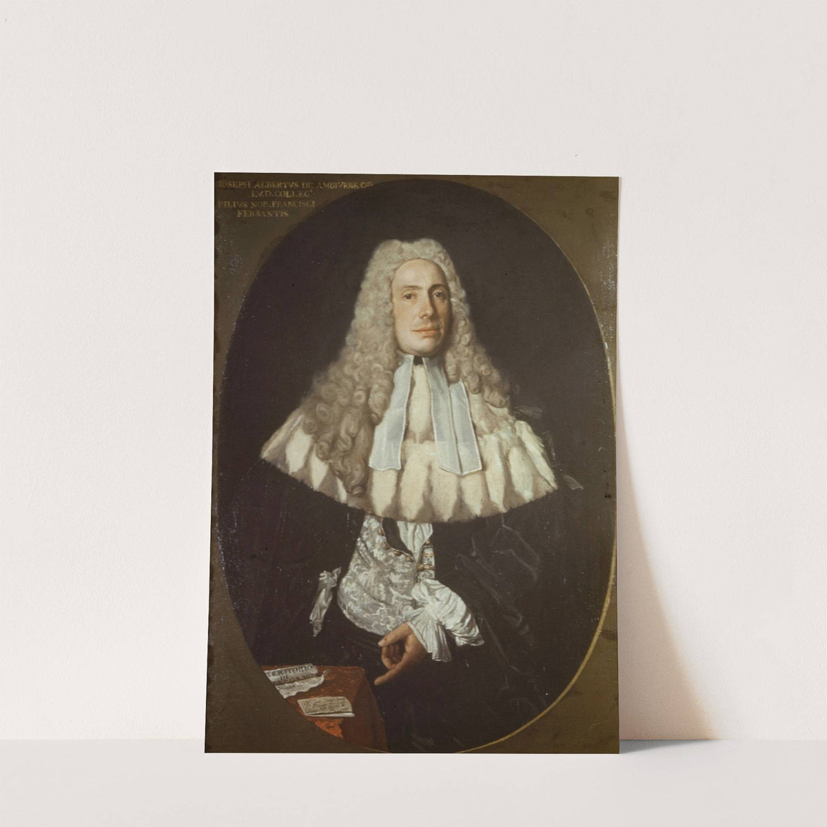 Portrait of Giuseppe Alberto de Ambiveri, Vicar of the Mines of Bergamo by Vittore Ghislandi