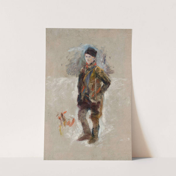 Portrait of Gościmiński, sketch by Władysław Podkowiński