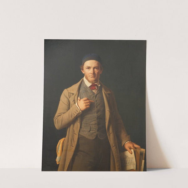 Portrait Of Gottlieb Bindesbøll (1849) by Constantin Hansen