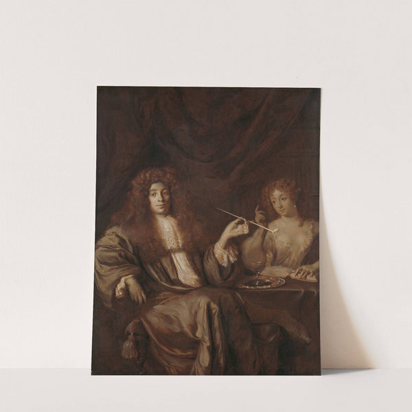 Portrait of Hadriaan Beverland with a Prostitute (c. 1676) by Ary de Vois