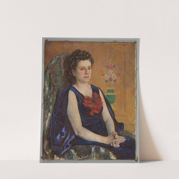 Portrait of Halina Zadęckka (1940-1945) by Józef Mehoffer