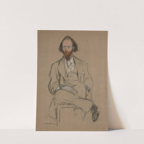 Portrait of Hall Caine (1894) by William Rothenstein