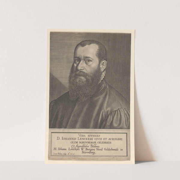 Portrait of Hans Lencker (1616) by Lucas Kilian