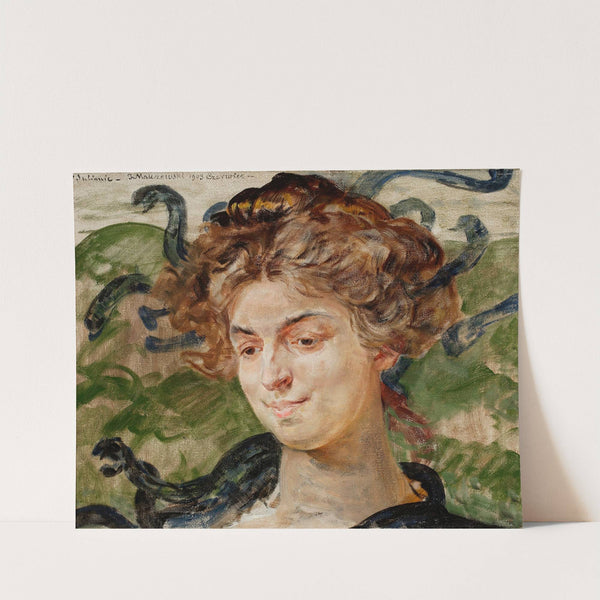 Portrait of Helena Sulima, actress, as Gorgon by Jacek Malczewski