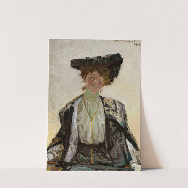 Portrait of Helena Sulima, actress by Jacek Malczewski