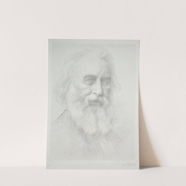 Portrait of Henry Wadsworth Longfellow (2nd Plate) by Alphonse Legros