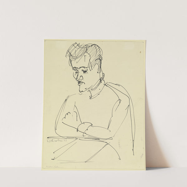 Portrait of Hermann Scherer (ca. 1923) by Ernst Ludwig Kirchner