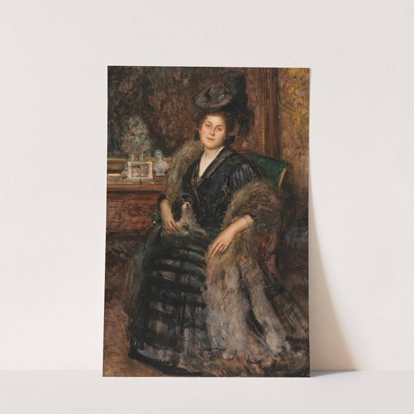 Portrait of His Wife Berta (The Visit) by Eduard Veith