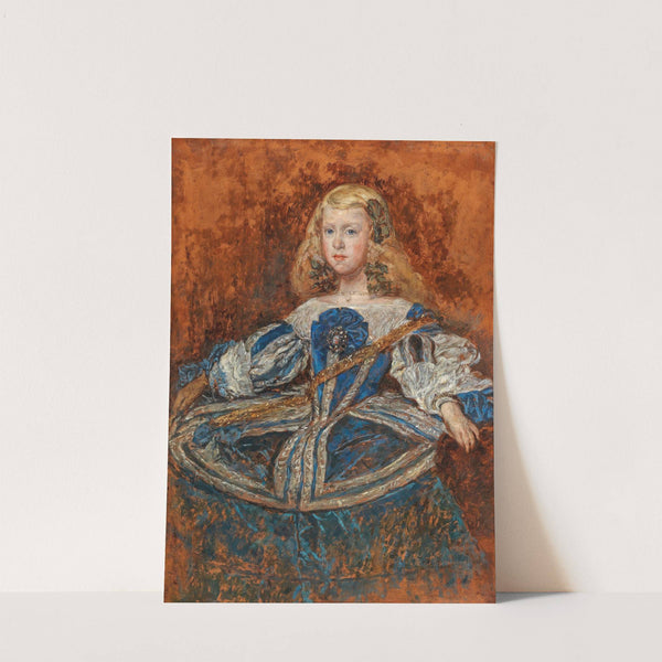 Portrait of Infantin Margarita after Diego Velazquez by Olga Boznanska