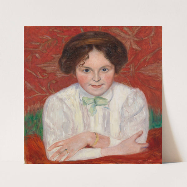 Portrait Of Inge Simberg (1908) by Hugo Simberg