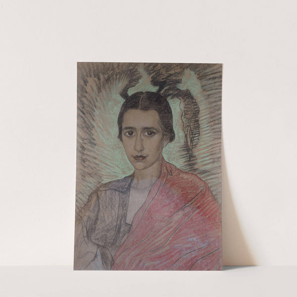 Portrait of Irena Krzywicka by Stanisław Ignacy Witkiewicz