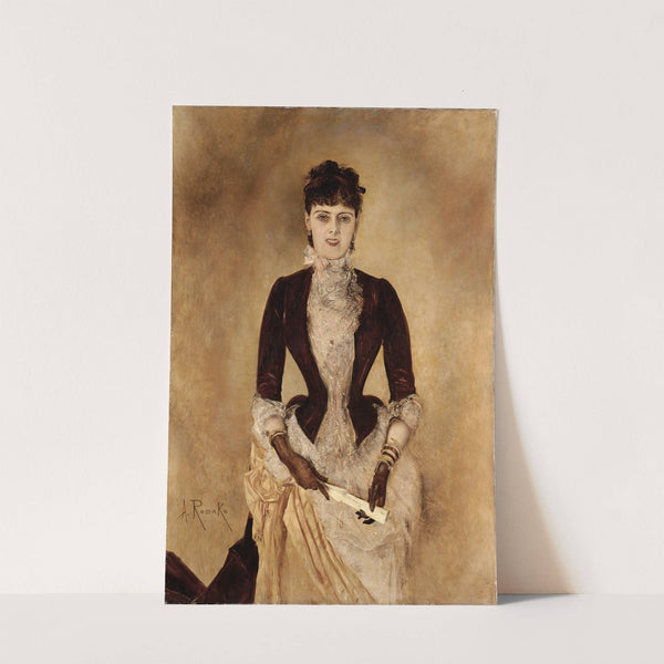 Portrait Of Isabella Reisser (1885) by Anton Romako