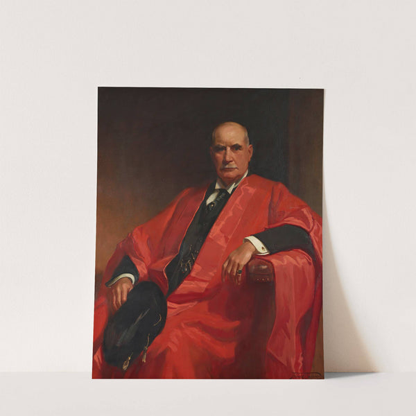 Portrait of J. P. Morgan, Jr. (1867-1943) in a Cambridge Robe by Frank Owen Salisbury