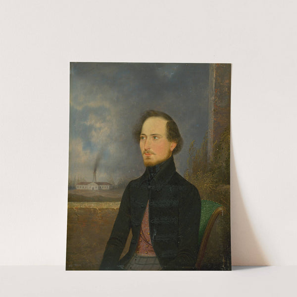 Portrait Of J. Stróbl by Eduard Wirostek