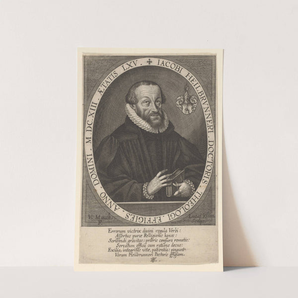 Portrait of Jacob Heilbrunner at the age of 65 (1603-1637) by Lucas Kilian