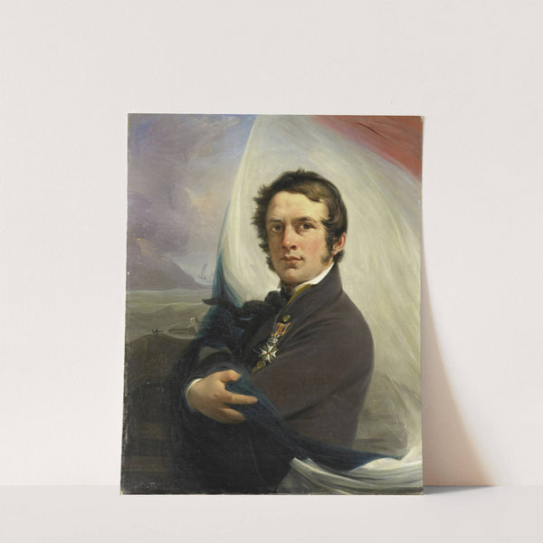 Portrait of Jacob Hobein, Rescued the Dutch Flag under Enemy Fire, 18 March 1831 (1832) by Jan Willem Pieneman