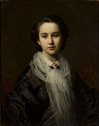 Portrait of Jadwiga Dembowska, chatelaine (1862)