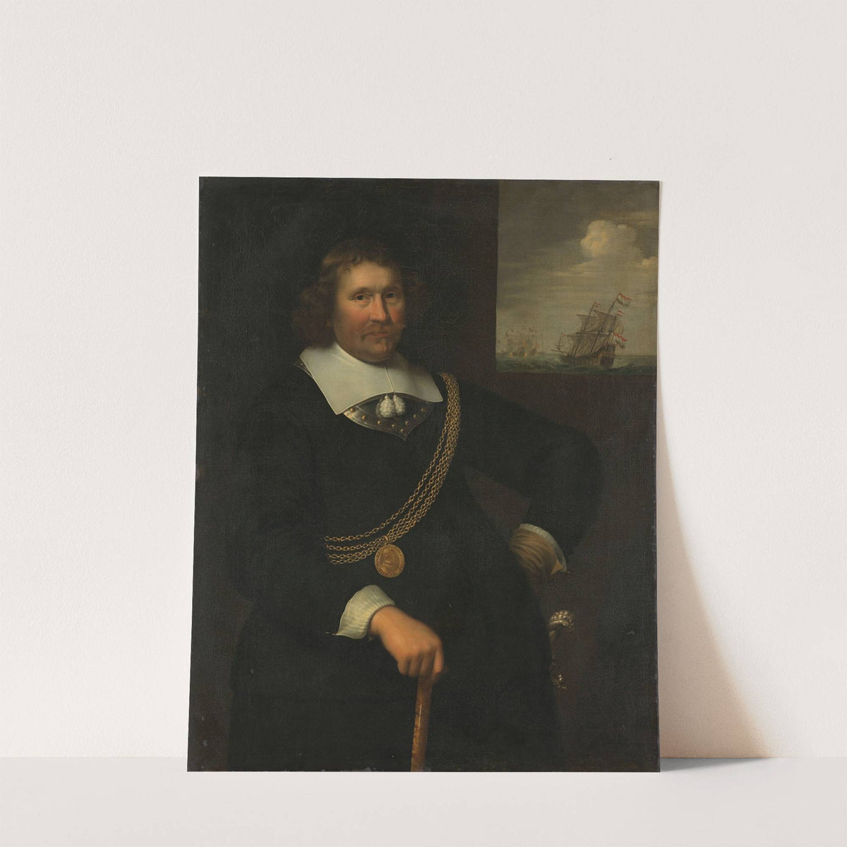 Portrait of Jan Cornelisz Meppel, Lieutenant-Admiral of Holland and West-Friesland by Jan Albertsz. Rotius