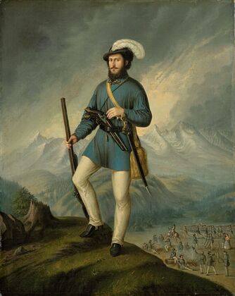 Portrait of Ján Francisci as Captain of the Slovak Volunteers (1849–1850)