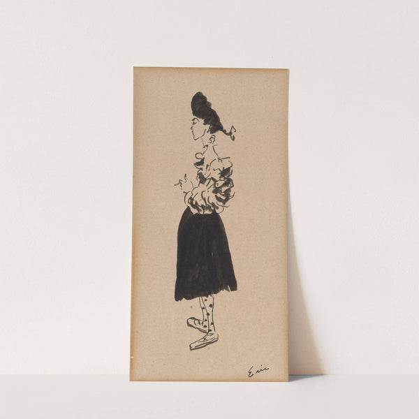 Portrait of Janet Braguin in the style of Carl Erickson by William James Glackens