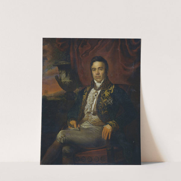 Portrait of Jean Chrétien Baud, Governor-General ad interim of the Dutch East Indies by Raden Saleh