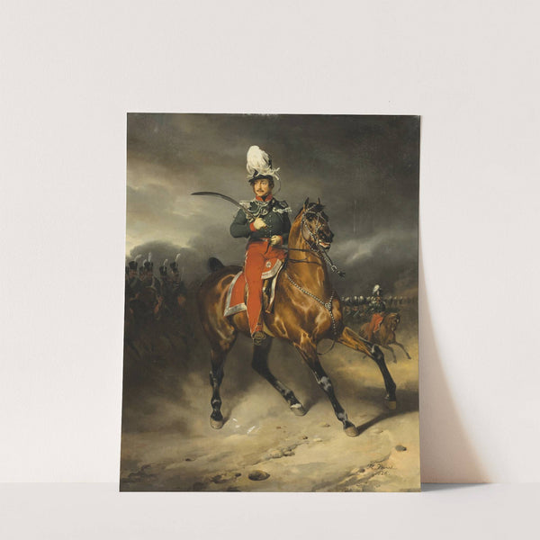 Portrait of Jean-Georges Schickler, chief of the Basel canton squadron by Horace Vernet