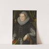 Portrait of Joan Stint, Mrs George Evelyn (1550-1613) by John Bettes the Younger