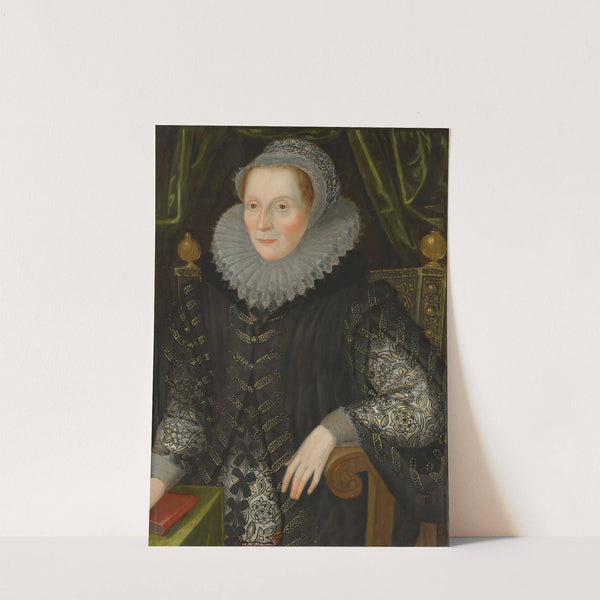 Portrait of Joan Stint, Mrs George Evelyn (1550-1613) by John Bettes the Younger