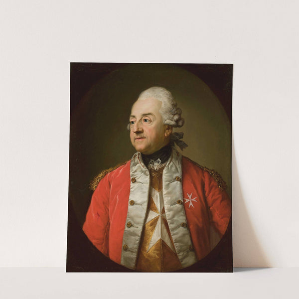 Portrait of Johann N. Schaffgotsch in a military uniform by Anton Graff