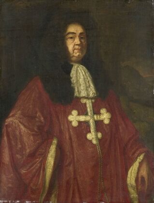 Portrait of Johannes Camprich van Cronefelt, Knight of the Order of St. Maurice and St. Lazarus, Imperial German Ambassador to The Hague