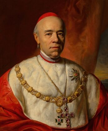 Portrait of John Scitowski, Archbishop of Gran and Primate of Hungary, and Cardinal of Santa Croce in Gerusalemme (1853)