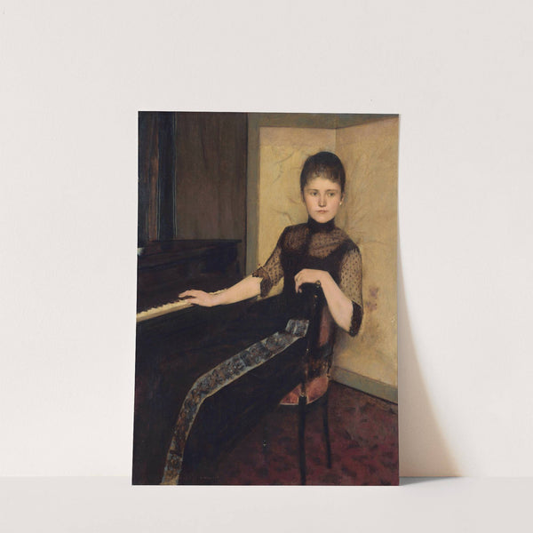 Portrait of Jonkvrouwe Maria Francisca Louisa Dommer van Poldersveldt (1888) by Fernand Khnopff