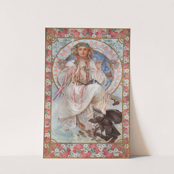 Portrait Of Josephine Crane-Bradley As Slavia (1908) by Alphonse Mucha