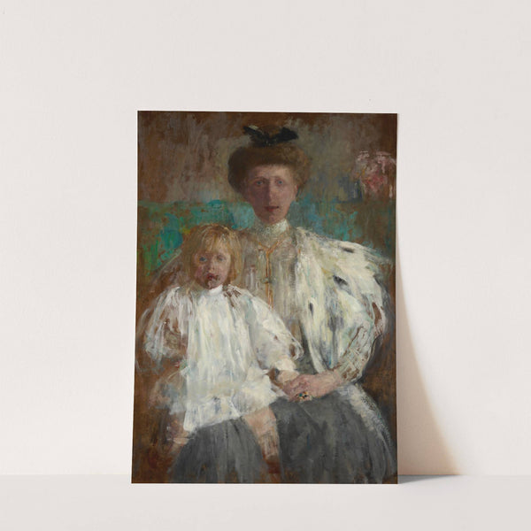 Portrait of Julia Puget née Kwilecka with Her Son Jacek by Olga Boznanska