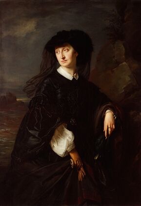 Portrait of Julia Simmler née Hoeggenstaller, artist’s wife (1863)